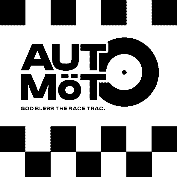 Auto Möto - God Bless the Race Trac logo