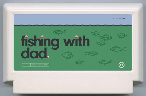和爸爸一起钓鱼。 (Fishing With Dad.)